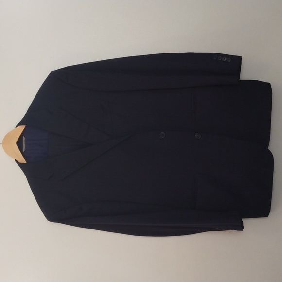 Canali Navy Wool Suit 46R US = 56R EU (Made in Italy) - Picture 4 of 15